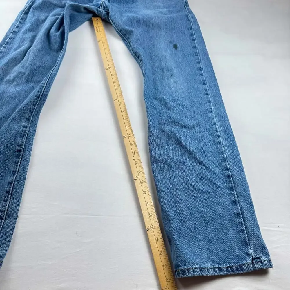 Levi's 501 Original Fit Straight Leg Button Fly Medium Wash Denim Jeans